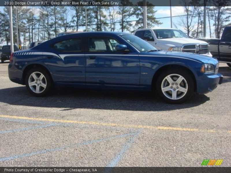 Deep Water Blue Pearl / Dark Slate Gray 2010 Dodge Charger R/T