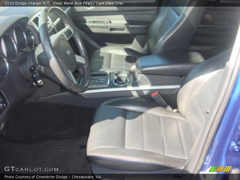 Deep Water Blue Pearl / Dark Slate Gray 2010 Dodge Charger R/T