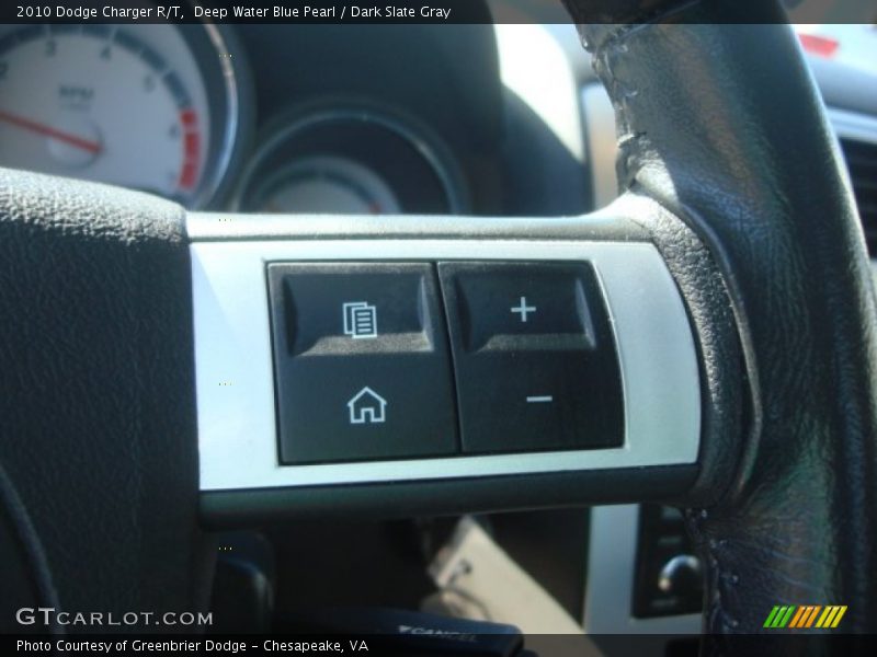 Deep Water Blue Pearl / Dark Slate Gray 2010 Dodge Charger R/T