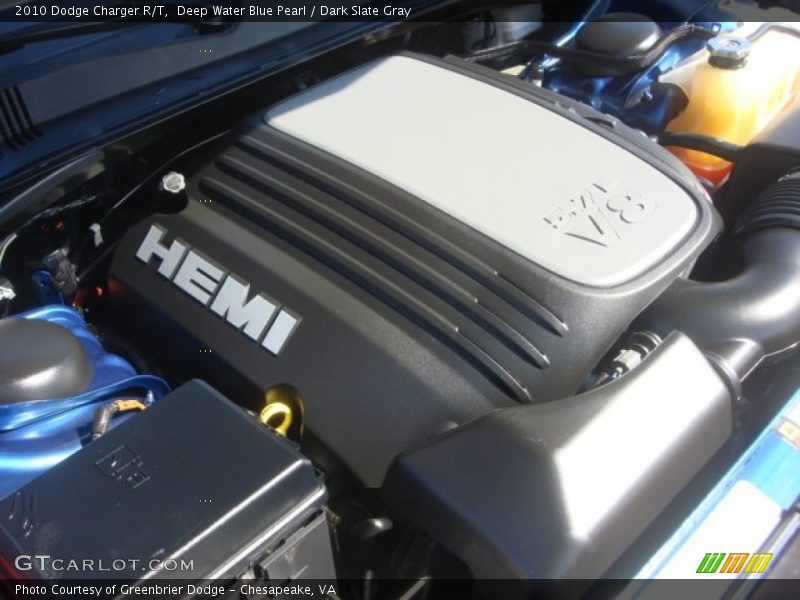 Deep Water Blue Pearl / Dark Slate Gray 2010 Dodge Charger R/T