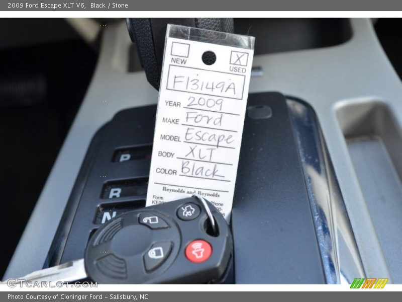 Black / Stone 2009 Ford Escape XLT V6