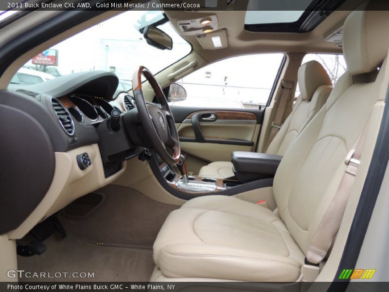 Gold Mist Metallic / Cashmere/Cocoa 2011 Buick Enclave CXL AWD