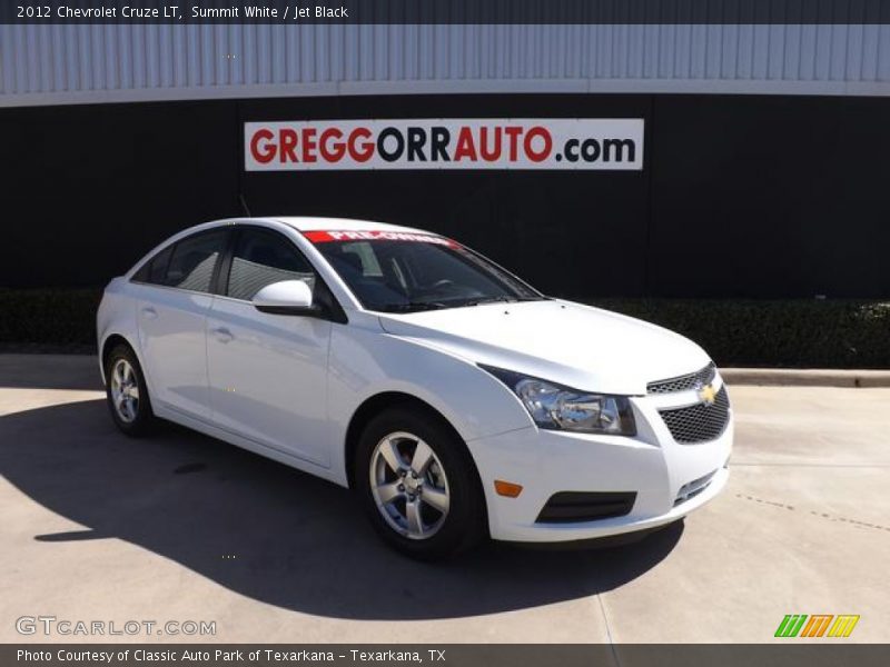 Summit White / Jet Black 2012 Chevrolet Cruze LT