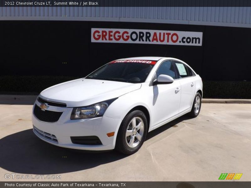 Summit White / Jet Black 2012 Chevrolet Cruze LT