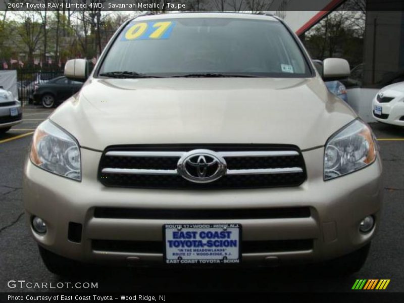 Savannah Metallic / Taupe 2007 Toyota RAV4 Limited 4WD
