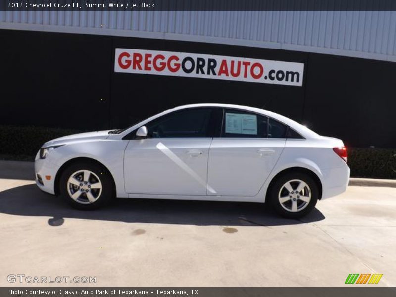 Summit White / Jet Black 2012 Chevrolet Cruze LT