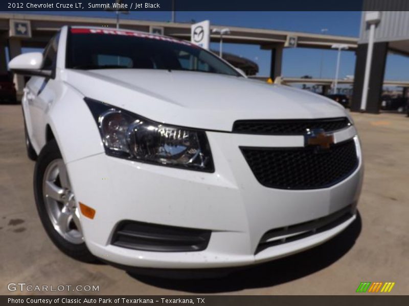 Summit White / Jet Black 2012 Chevrolet Cruze LT