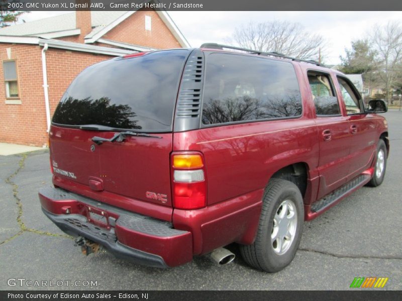 Garnet Red Metallic / Sandstone 2002 GMC Yukon XL Denali AWD