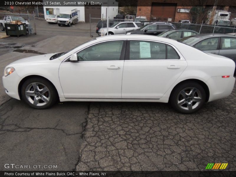 Summit White / Ebony 2010 Chevrolet Malibu LT Sedan