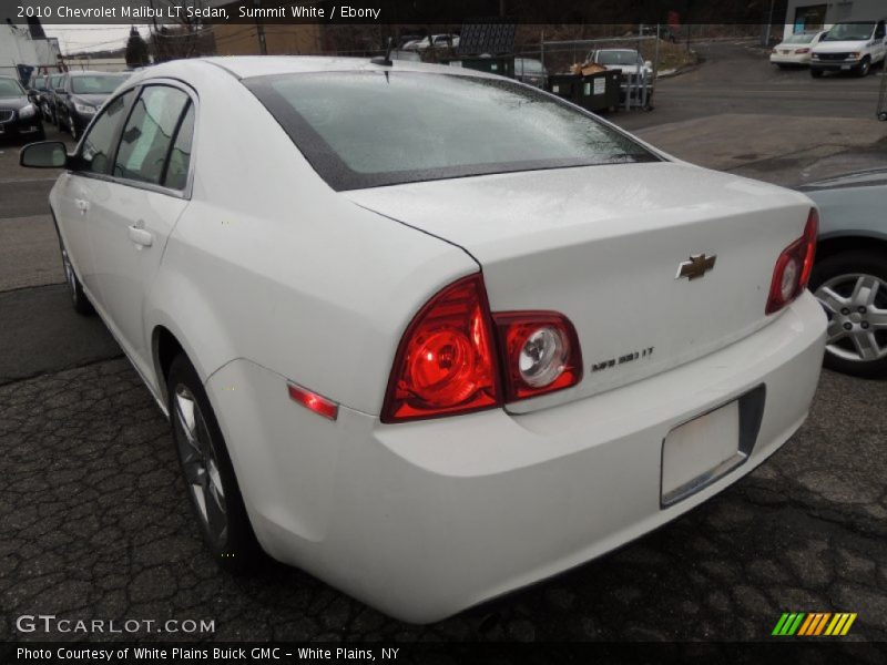 Summit White / Ebony 2010 Chevrolet Malibu LT Sedan