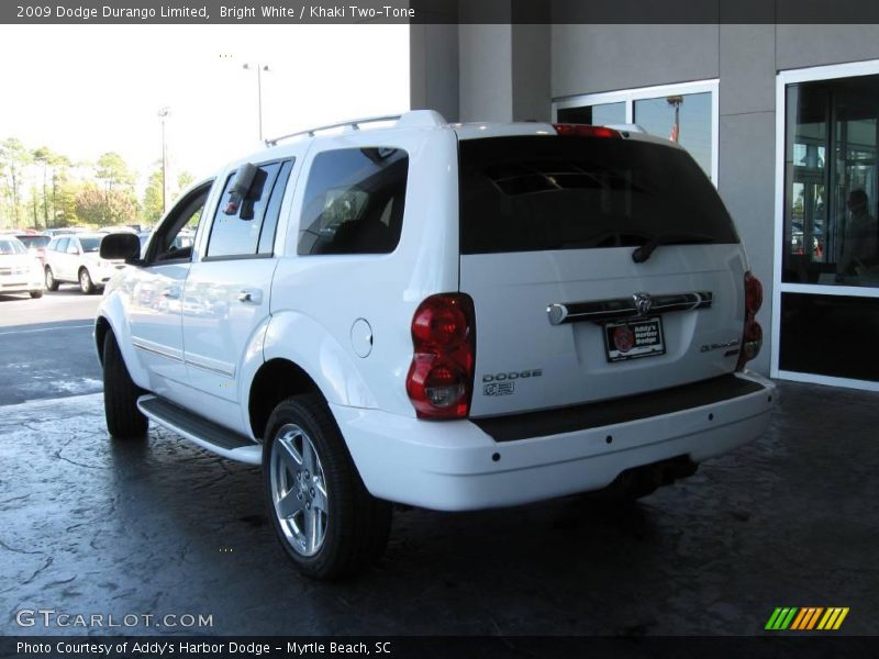 Bright White / Khaki Two-Tone 2009 Dodge Durango Limited