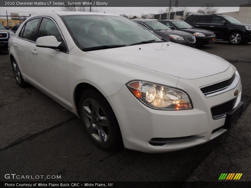 Summit White / Ebony 2010 Chevrolet Malibu LT Sedan