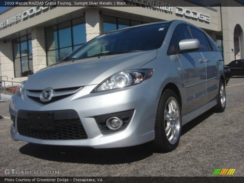 Sunlight Silver Metallic / Black 2009 Mazda MAZDA5 Grand Touring