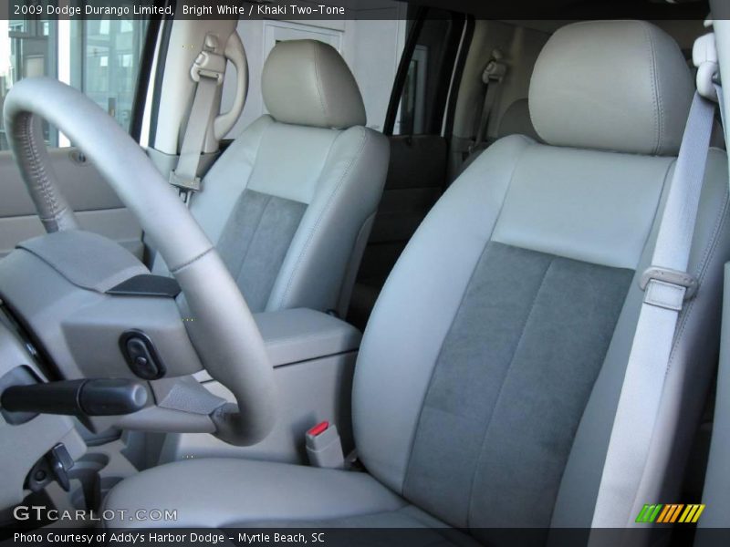 Bright White / Khaki Two-Tone 2009 Dodge Durango Limited