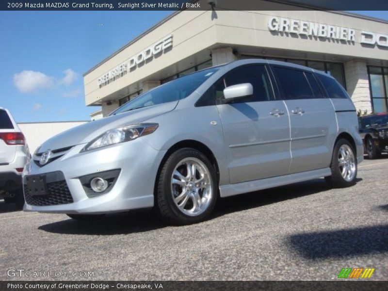 Sunlight Silver Metallic / Black 2009 Mazda MAZDA5 Grand Touring