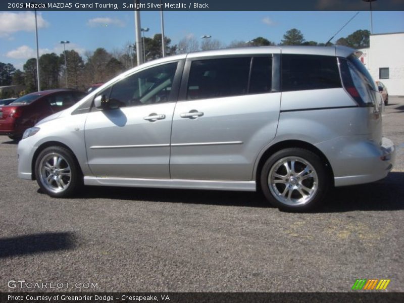 Sunlight Silver Metallic / Black 2009 Mazda MAZDA5 Grand Touring