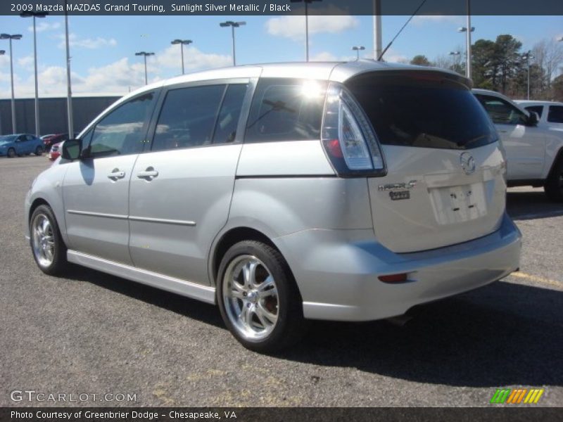 Sunlight Silver Metallic / Black 2009 Mazda MAZDA5 Grand Touring