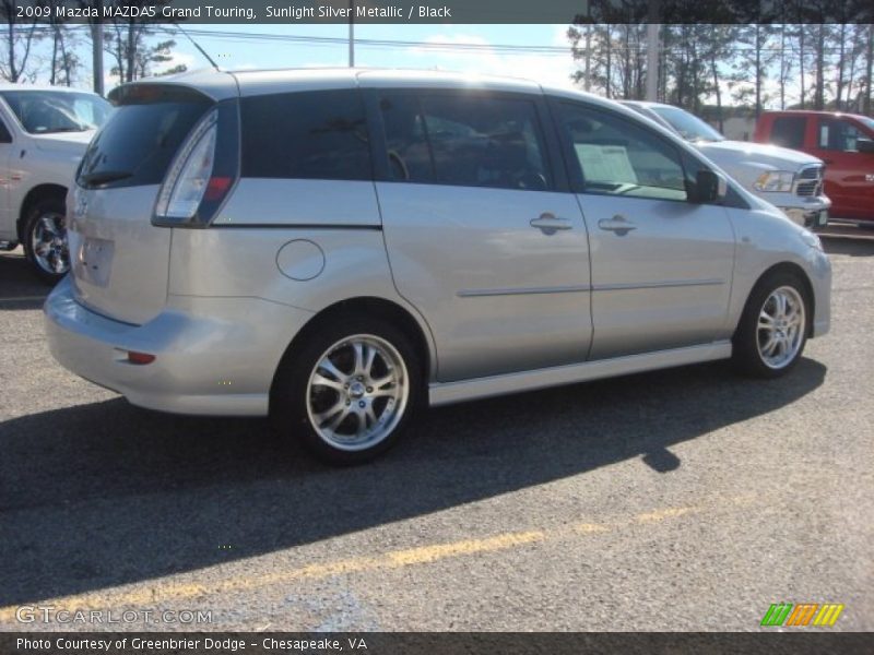 Sunlight Silver Metallic / Black 2009 Mazda MAZDA5 Grand Touring