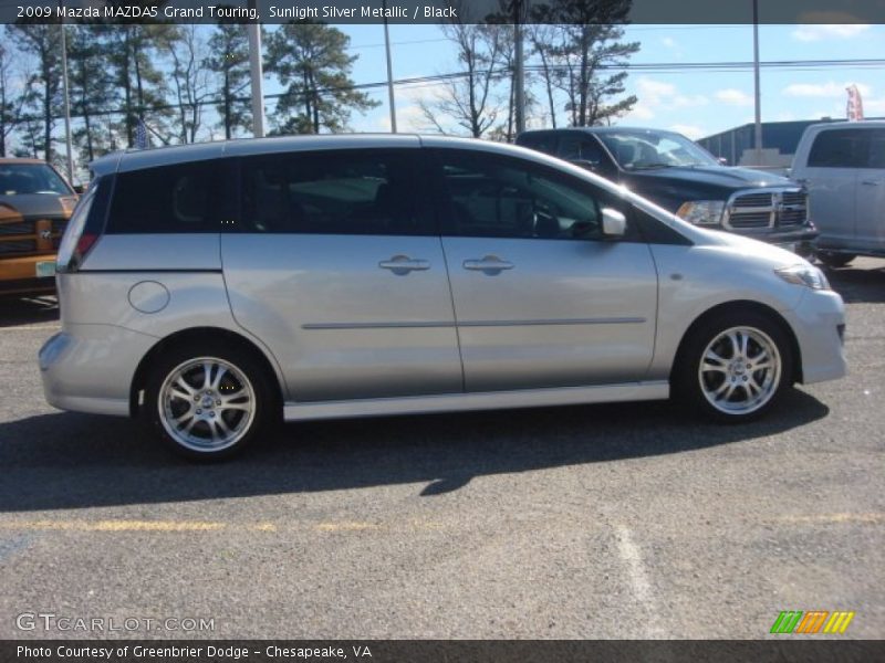 Sunlight Silver Metallic / Black 2009 Mazda MAZDA5 Grand Touring