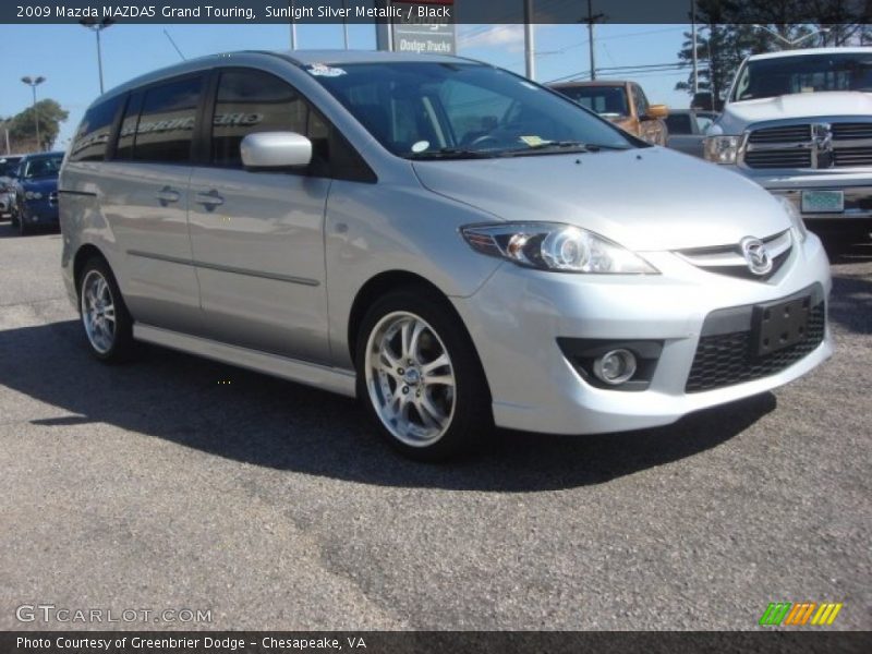 Sunlight Silver Metallic / Black 2009 Mazda MAZDA5 Grand Touring
