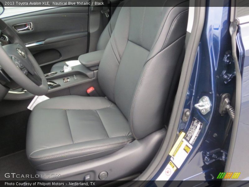 Front Seat of 2013 Avalon XLE
