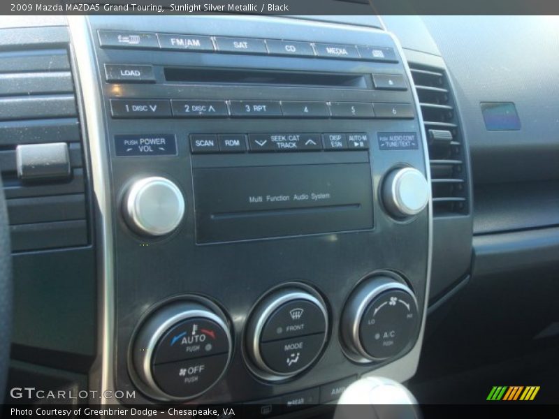Sunlight Silver Metallic / Black 2009 Mazda MAZDA5 Grand Touring
