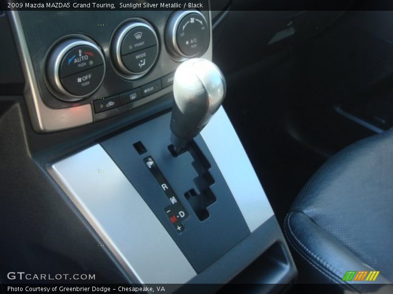 Sunlight Silver Metallic / Black 2009 Mazda MAZDA5 Grand Touring