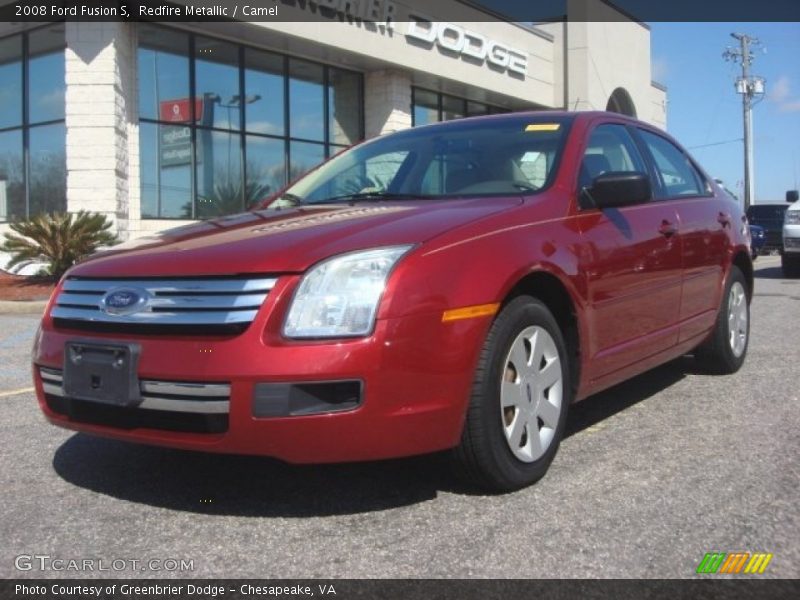 Redfire Metallic / Camel 2008 Ford Fusion S