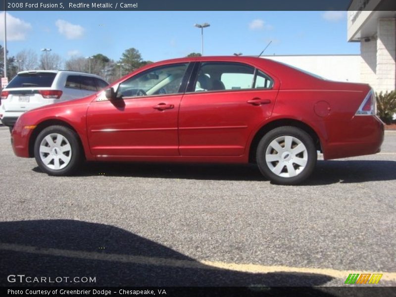 Redfire Metallic / Camel 2008 Ford Fusion S