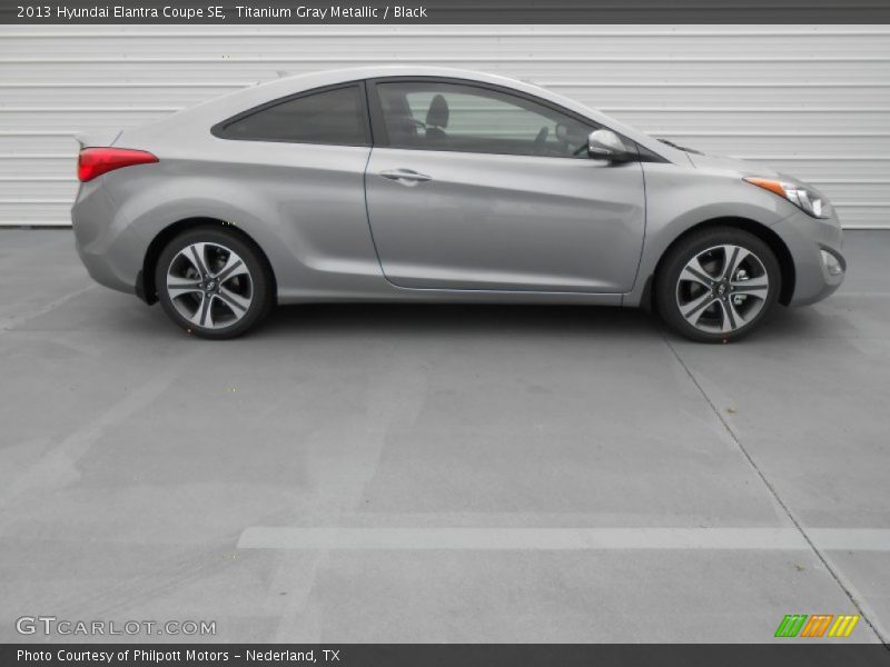 Titanium Gray Metallic / Black 2013 Hyundai Elantra Coupe SE