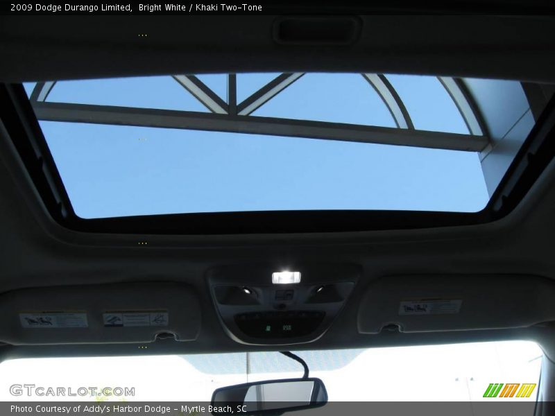 Bright White / Khaki Two-Tone 2009 Dodge Durango Limited