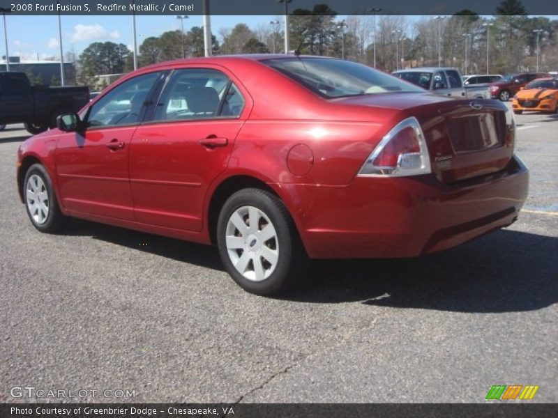 Redfire Metallic / Camel 2008 Ford Fusion S