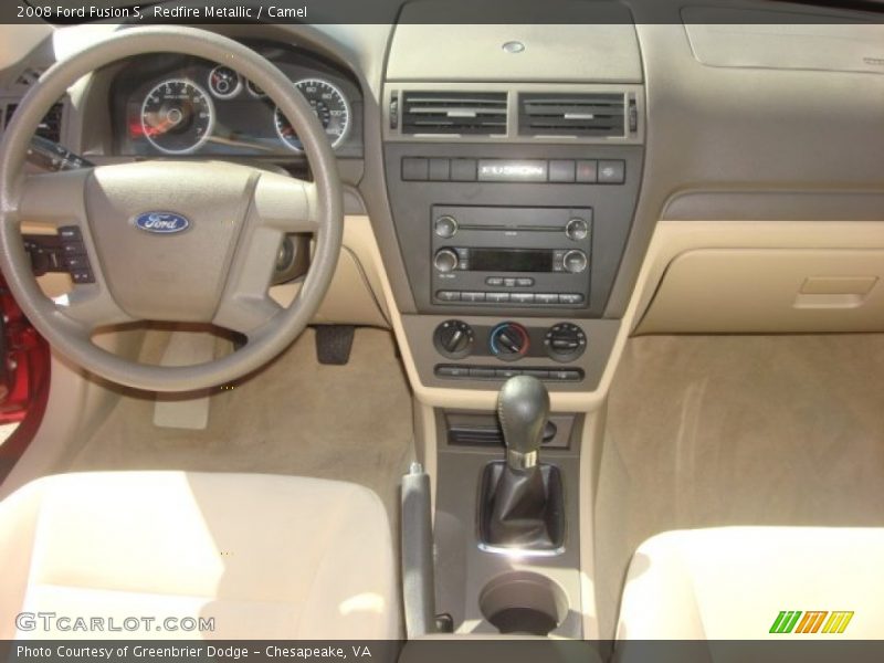 Redfire Metallic / Camel 2008 Ford Fusion S