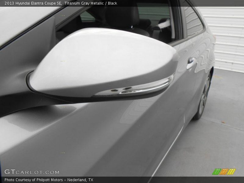 Titanium Gray Metallic / Black 2013 Hyundai Elantra Coupe SE