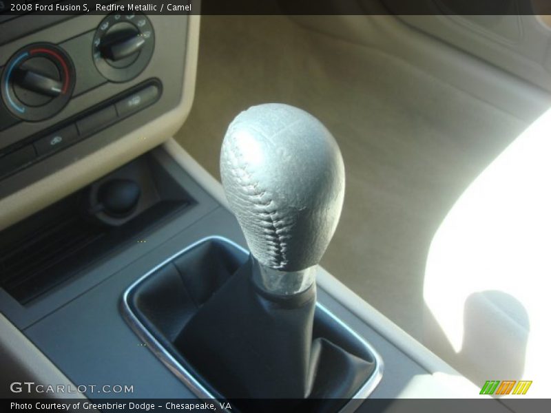 Redfire Metallic / Camel 2008 Ford Fusion S