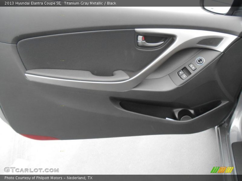 Titanium Gray Metallic / Black 2013 Hyundai Elantra Coupe SE