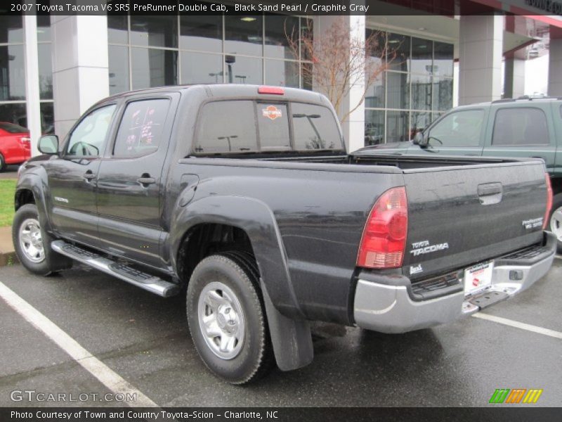 Black Sand Pearl / Graphite Gray 2007 Toyota Tacoma V6 SR5 PreRunner Double Cab