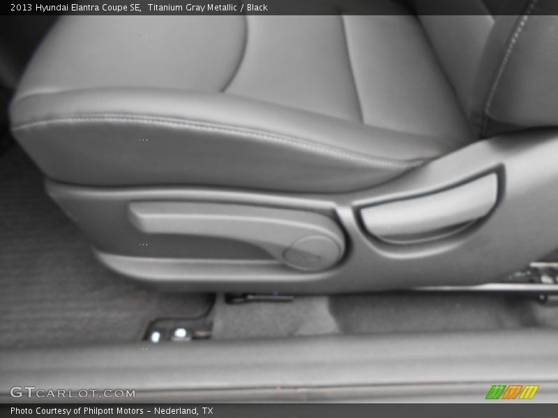 Titanium Gray Metallic / Black 2013 Hyundai Elantra Coupe SE