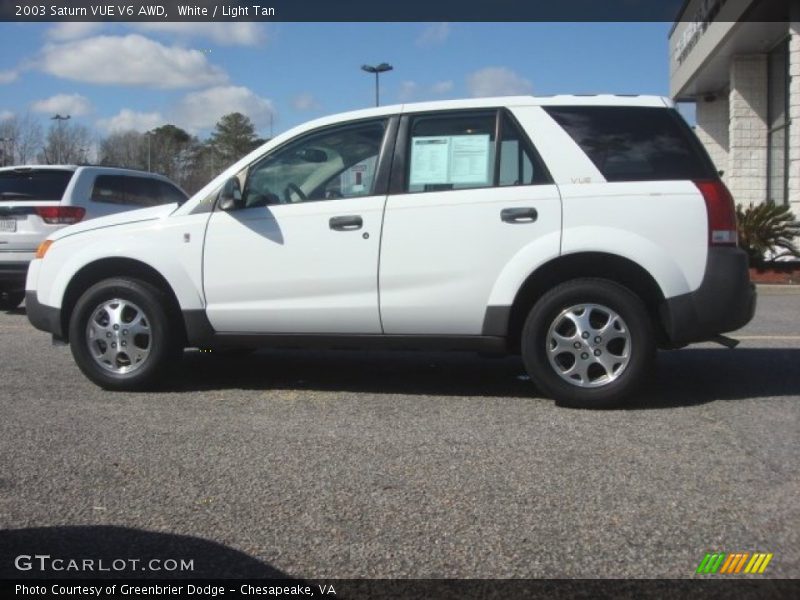 White / Light Tan 2003 Saturn VUE V6 AWD