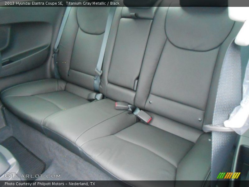 Titanium Gray Metallic / Black 2013 Hyundai Elantra Coupe SE