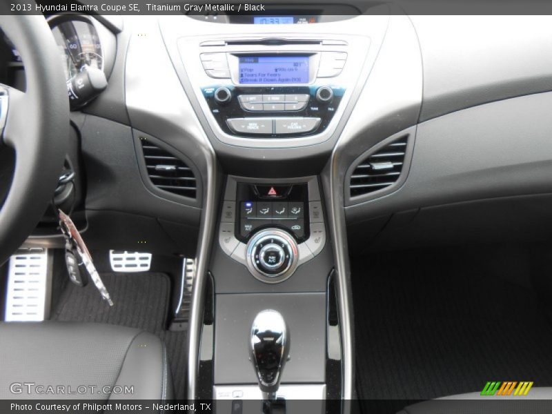 Titanium Gray Metallic / Black 2013 Hyundai Elantra Coupe SE