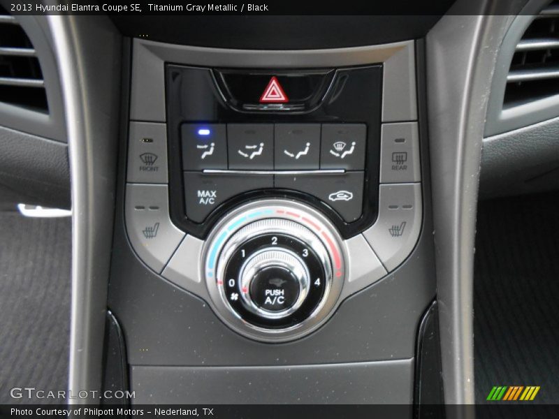 Titanium Gray Metallic / Black 2013 Hyundai Elantra Coupe SE