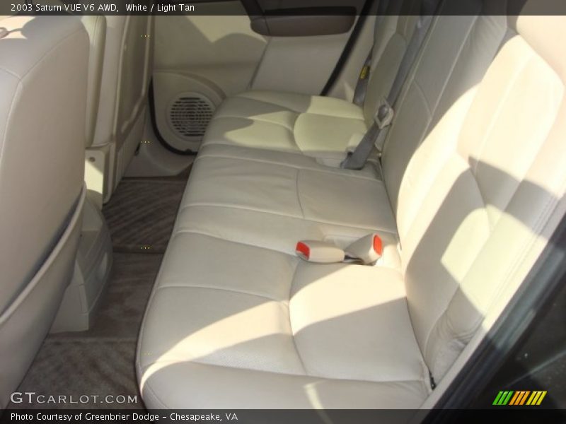 White / Light Tan 2003 Saturn VUE V6 AWD