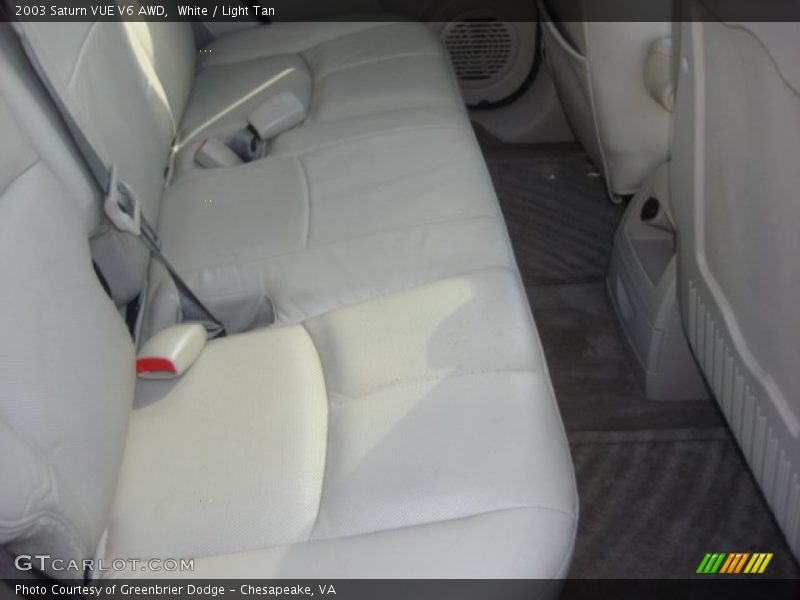 White / Light Tan 2003 Saturn VUE V6 AWD