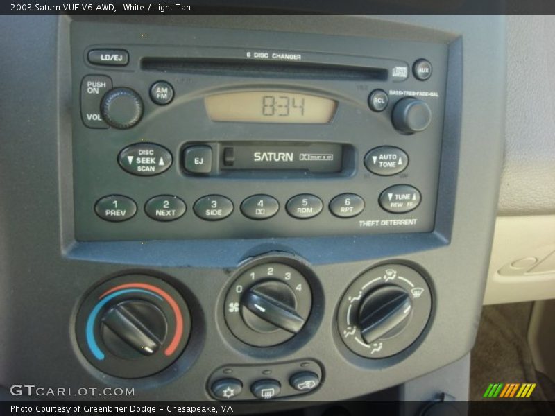 White / Light Tan 2003 Saturn VUE V6 AWD