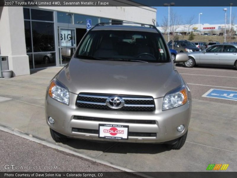 Savannah Metallic / Taupe 2007 Toyota RAV4 Limited 4WD