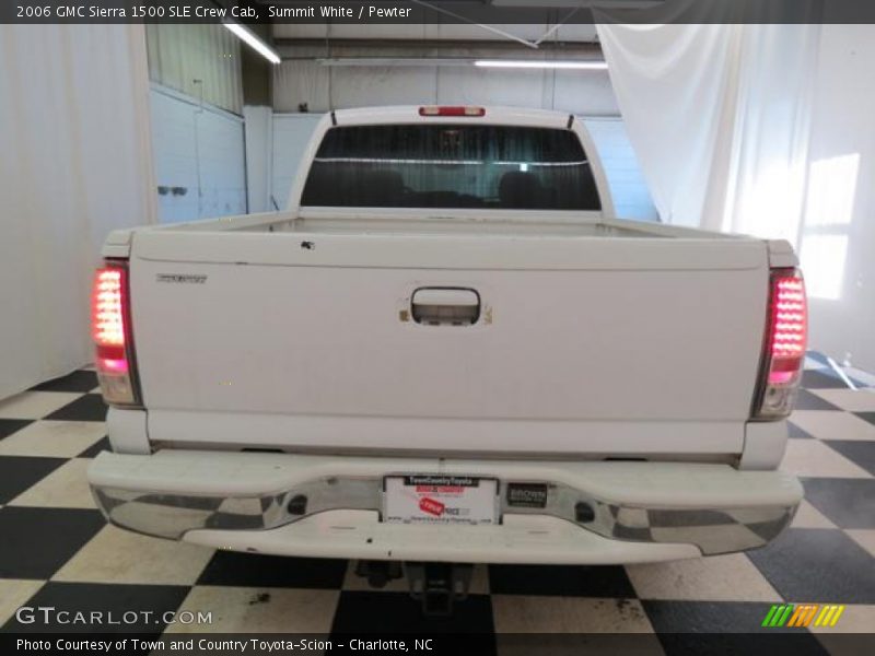 Summit White / Pewter 2006 GMC Sierra 1500 SLE Crew Cab