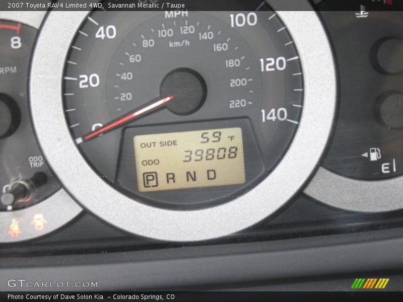 Savannah Metallic / Taupe 2007 Toyota RAV4 Limited 4WD