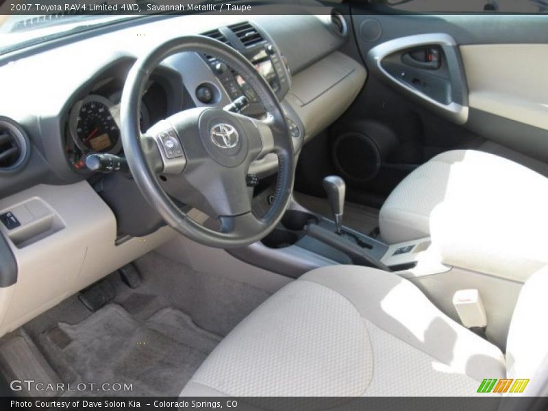 Savannah Metallic / Taupe 2007 Toyota RAV4 Limited 4WD