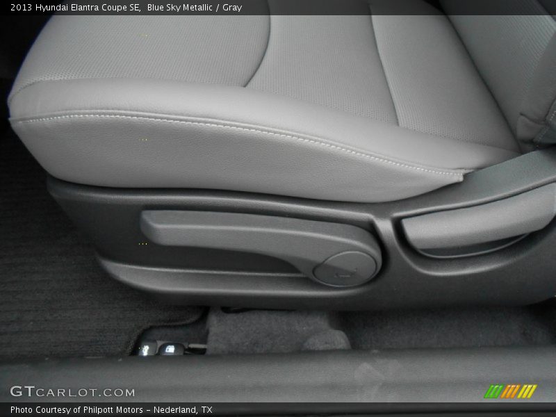 Blue Sky Metallic / Gray 2013 Hyundai Elantra Coupe SE